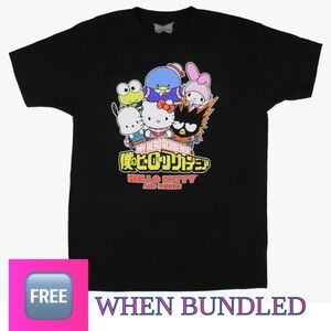 🆓FREE when Bundled My Hero Academia x Hello Kitty & Friends Mashup T-Shirt-Small